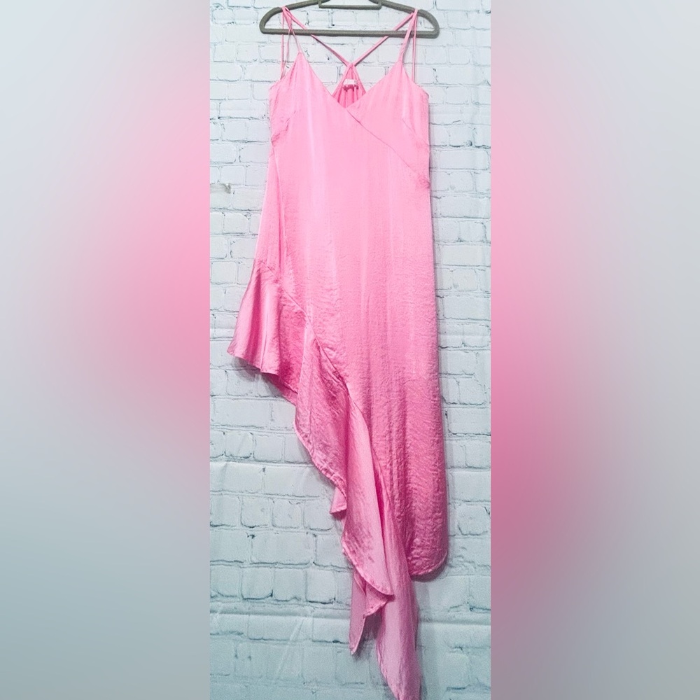 Elegant Asymmetrical Pink Skirt